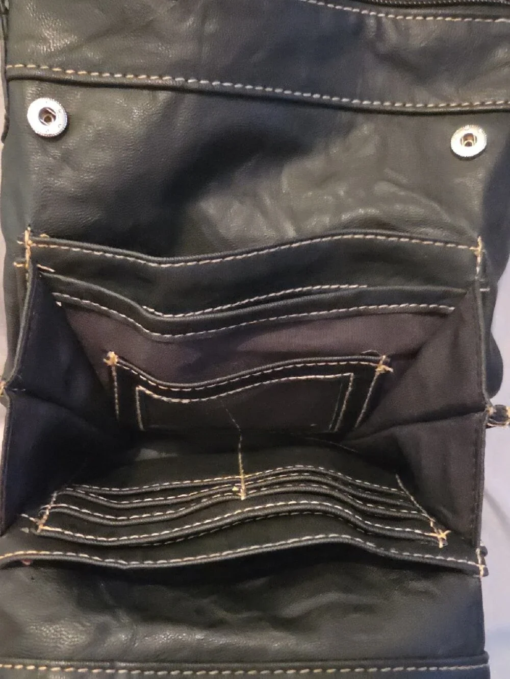 Rosetti Black Faux Leather Crossbody